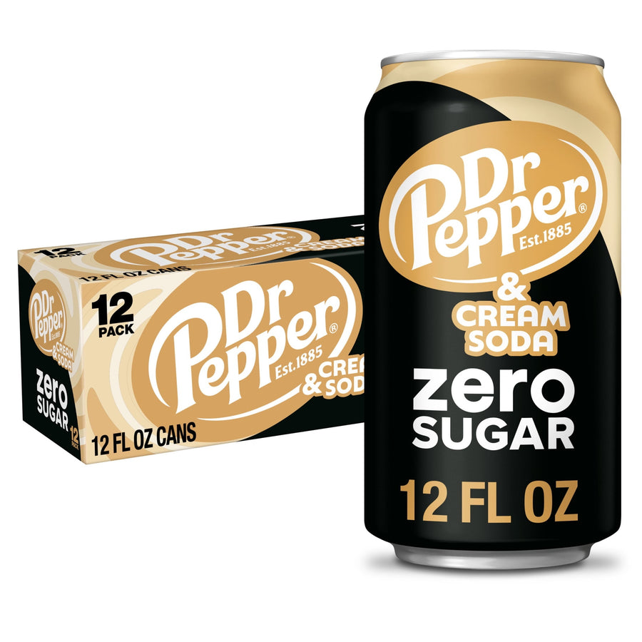 Dr Pepper & Cream Soda Zero Sugar D3
