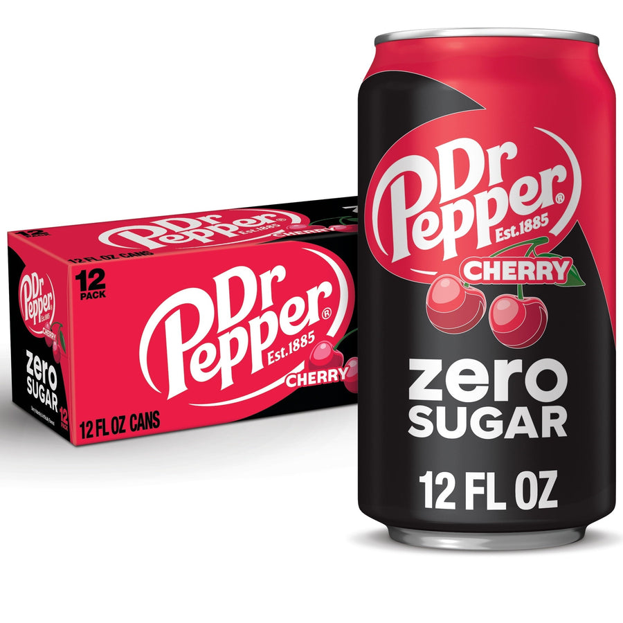 Dr Pepper Cherry Zero Sugar Soda J3